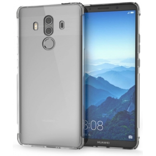 Huawei Mate 10 Pro Kılıf Silikon Köşe Korumalı Airbag Darbe Emici Kapak - Şeffaf