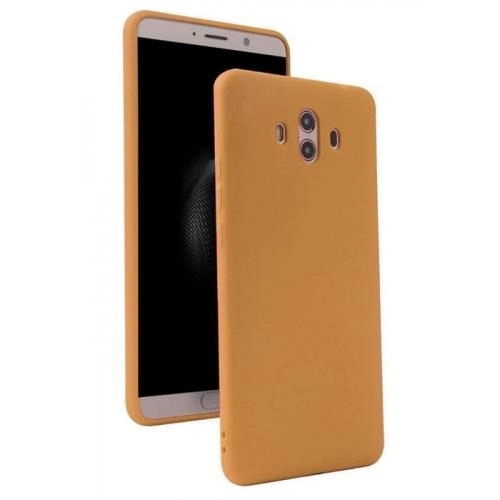 Huawei Mate 10 Pro Kılıf İnce Soft Mat Renkli Esnek Silikon Kapak - Gold