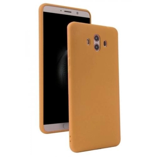 Huawei Mate 10 Pro Kılıf İnce Soft Mat Renkli Esnek Silikon Kapak - Gold