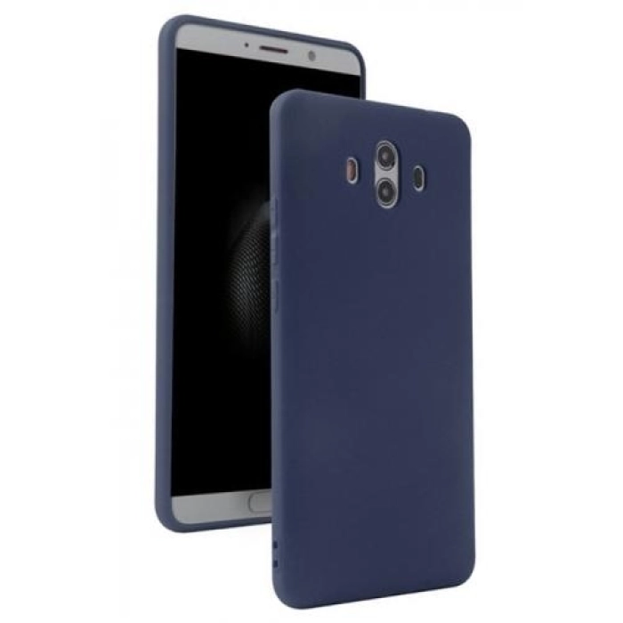 Huawei Mate 10 Pro Kılıf İnce Soft Mat Renkli Esnek Silikon Kapak - Lacivert
