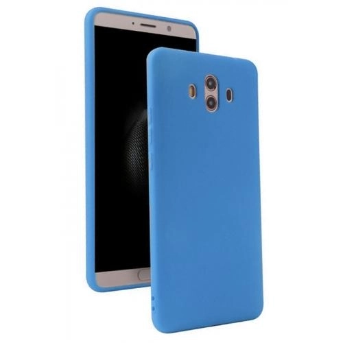 Huawei Mate 10 Pro Kılıf İnce Soft Mat Renkli Esnek Silikon Kapak - Mavi