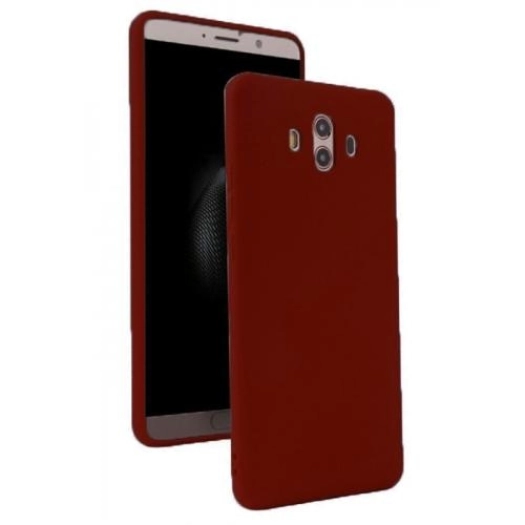 Huawei Mate 10 Pro Kılıf İnce Soft Mat Renkli Esnek Silikon Kapak - Mürdüm