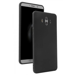 Huawei Mate 10 Pro Kılıf İnce Soft Mat Renkli Esnek Silikon Kapak - Siyah