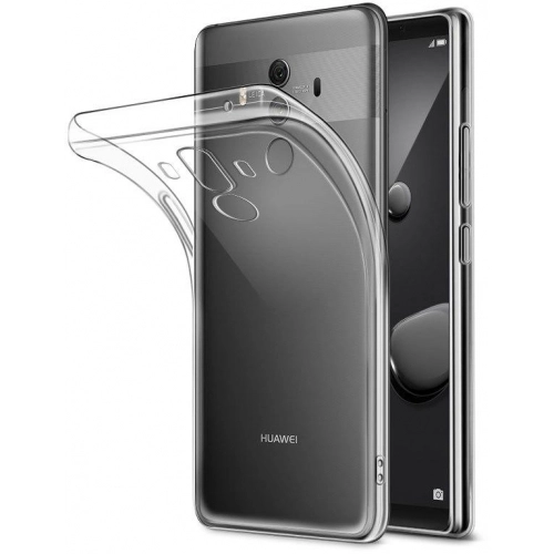 Huawei Mate 10 Pro Kılıf Kamera Korumalı Esnek Silikon Kapak - Şeffaf