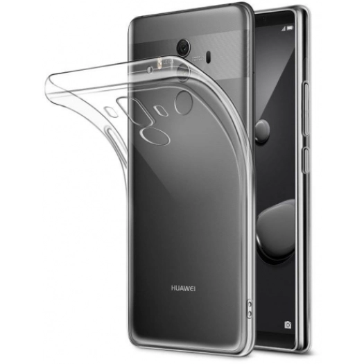 Huawei Mate 10 Pro Kılıf Kamera Korumalı Esnek Silikon Kapak - Şeffaf