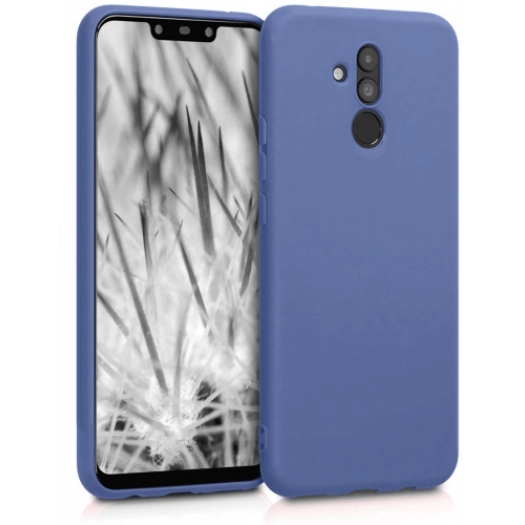 Huawei Mate 20 Lite Kılıf İnce Soft Mat Renkli Esnek Silikon Kapak - Lacivert