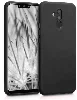 Huawei Mate 20 Lite Kılıf İnce Mat Esnek Silikon - Siyah