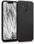 Huawei Mate 20 Lite Kılıf İnce Mat Esnek Silikon - Siyah