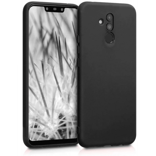 Huawei Mate 20 Lite Kılıf İnce Soft Mat Renkli Esnek Silikon Kapak - Siyah