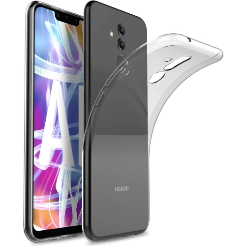 Huawei Mate 20 Lite Kılıf Kamera Korumalı Esnek Silikon Kapak - Şeffaf