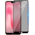 Huawei Mate 20 Lite Kırılmaz Cam 5D Ekran Koruyucu Karartmalı Hayalet Cam Privacy Tam Kapatan - Siyah