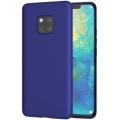Huawei Mate 20 Pro Kılıf İnce Soft Mat Renkli Esnek Silikon Kapak - Mavi