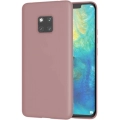 Huawei Mate 20 Pro Kılıf İnce Soft Mat Renkli Esnek Silikon Kapak - Rose Gold