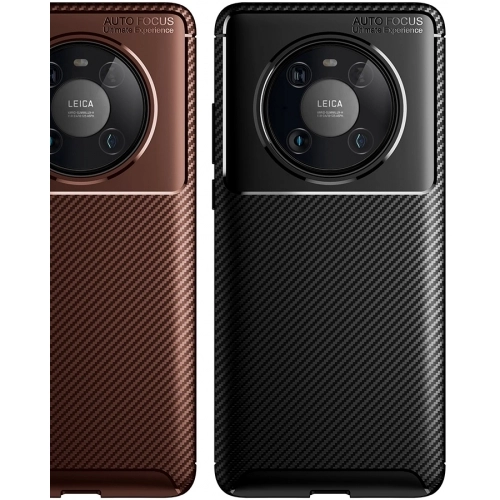 Huawei Mate 40 Pro Kılıf Silikon Parmak İzi Bırakmayan Karbon Soft Negro Kapak - Siyah