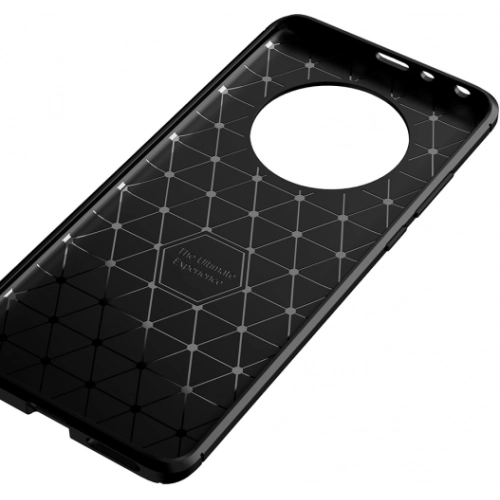 Huawei Mate 40 Pro Kılıf Silikon Parmak İzi Bırakmayan Karbon Soft Negro Kapak - Siyah