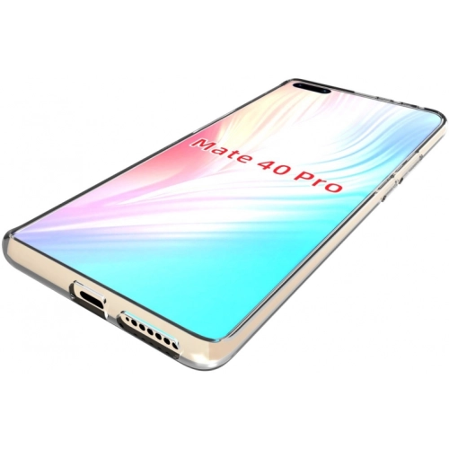 Huawei Mate 40 Pro Kılıf Kamera Korumalı Esnek Silikon Kapak - Şeffaf
