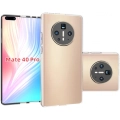 Huawei Mate 40 Pro Kılıf Kamera Korumalı Esnek Silikon Kapak - Şeffaf