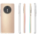 Huawei Mate 40 Pro Kılıf Kamera Korumalı Esnek Silikon Kapak - Şeffaf
