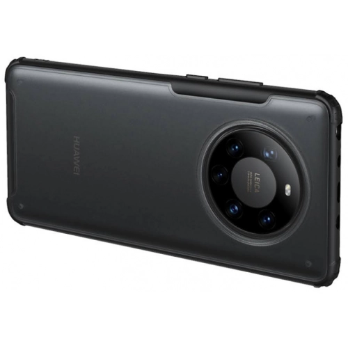 Huawei Mate 40 Pro Kılıf Volks Serisi Kenarları Silikon Arkası Şeffaf Sert Kapak - Siyah