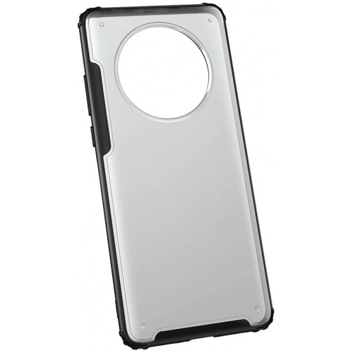 Huawei Mate 40 Pro Kılıf Volks Serisi Kenarları Silikon Arkası Şeffaf Sert Kapak - Siyah