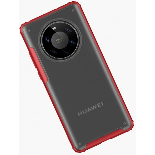 Huawei Mate 40 Pro Kılıf Volks Serisi Kenarları Silikon Arkası Şeffaf Sert Kapak - Siyah