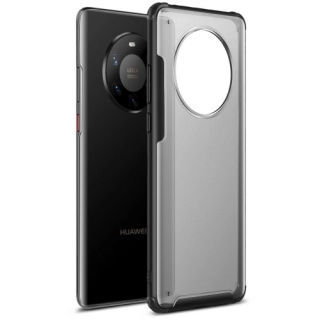 Huawei Mate 40 Pro Kılıf Volks Serisi Kenarları Silikon Arkası Şeffaf Sert Kapak - Siyah