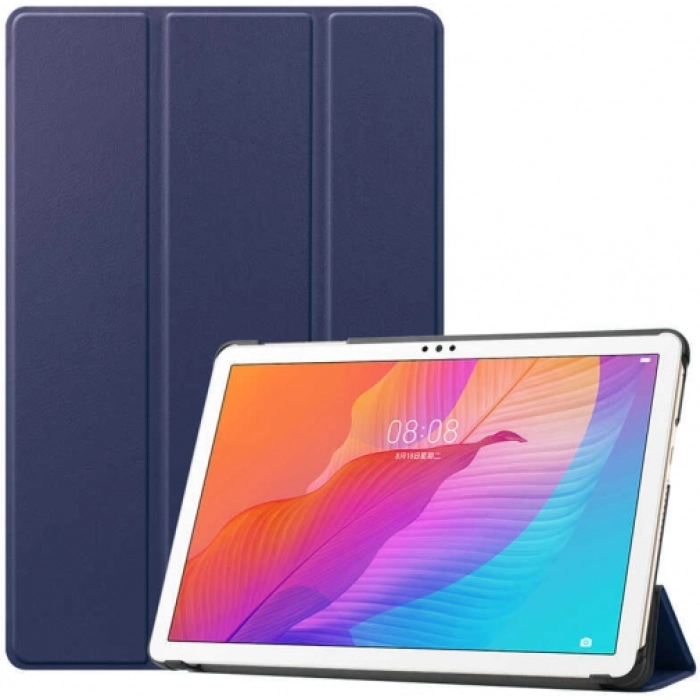 Huawei MatePad 10s Tablet Kılıfı Standlı Smart Cover Kapak - Lacivert