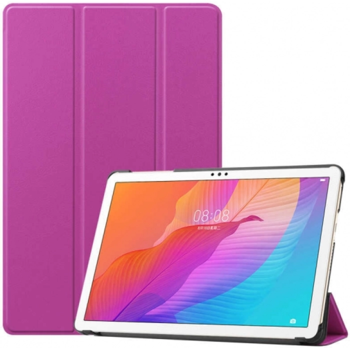 Huawei MatePad 10s Tablet Kılıfı Standlı Smart Cover Kapak - Pembe