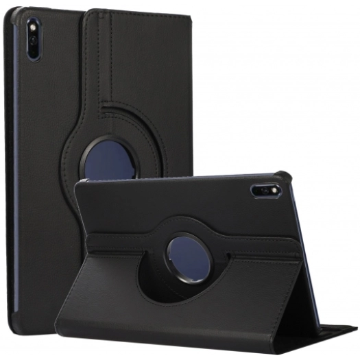 Huawei MatePad 11 2021 Tablet Kılıfı 360 Derece Dönebilen Standlı Kapak - Siyah