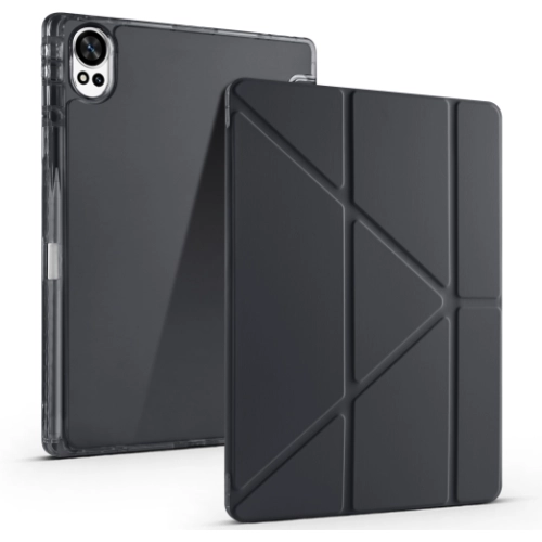 Huawei Matepad 12X Kılıf Standlı Tri Folding Kalemlikli Silikon Smart Cover - Koyu Yeşil