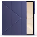 Huawei Matepad 12X Kılıf Standlı Tri Folding Kalemlikli Silikon Smart Cover - Lacivert