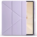 Huawei Matepad 12X Kılıf Standlı Tri Folding Kalemlikli Silikon Smart Cover - Lila