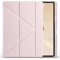 Huawei Matepad 12X Kılıf Standlı Tri Folding Kalemlikli Silikon Smart Cover - Rose Gold