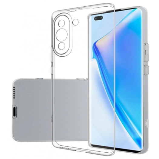 Huawei Nova 10 Kılıf Kamera Korumalı Esnek Silikon Kapak - Şeffaf