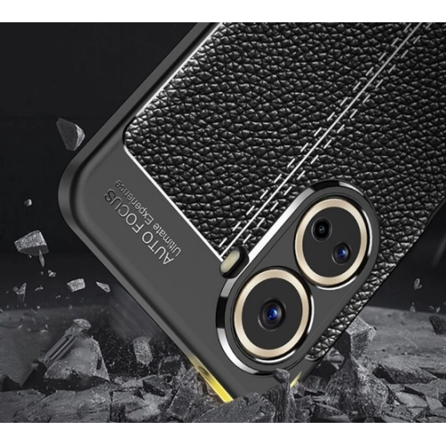 Huawei Nova 10 SE Kılıf Deri Görünümlü Lüks Parmak İzi Bırakmaz Niss Silikon Kapak - Lacivert