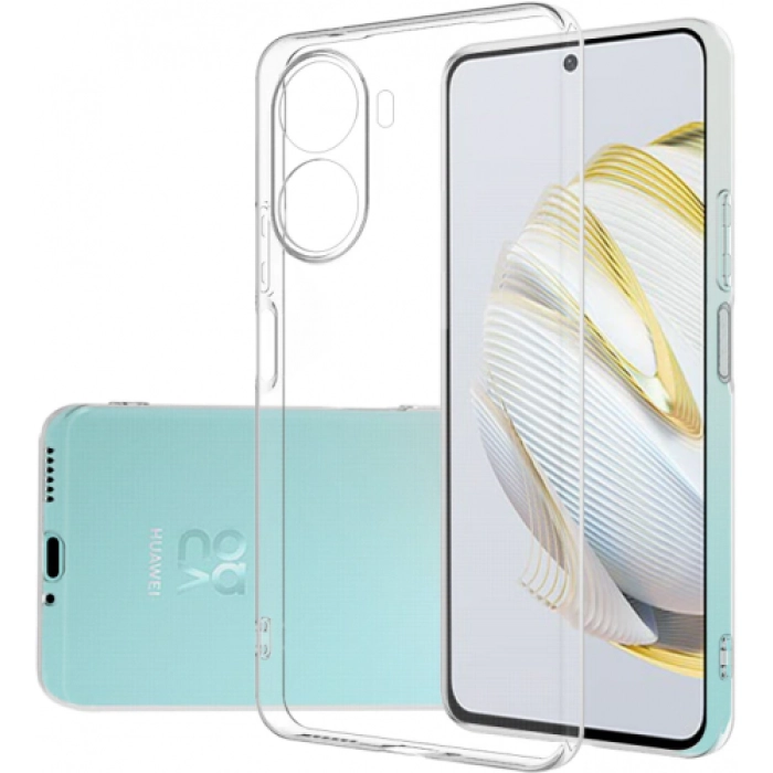 Huawei Nova 10 SE Kılıf Kamera Korumalı Esnek Silikon Kapak - Şeffaf