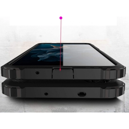 Huawei Nova 5T Kılıf Zırhlı Tank Crash Silikon Kapak - Siyah