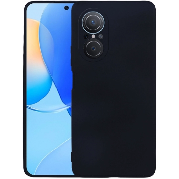 Huawei Nova 9 SE Kılıf İnce Soft Mat Renkli Esnek Silikon Kapak - Siyah