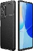 Huawei Nova 9 SE Kılıf Karbon Serisi Mat Fiber Silikon Negro Kapak - Siyah