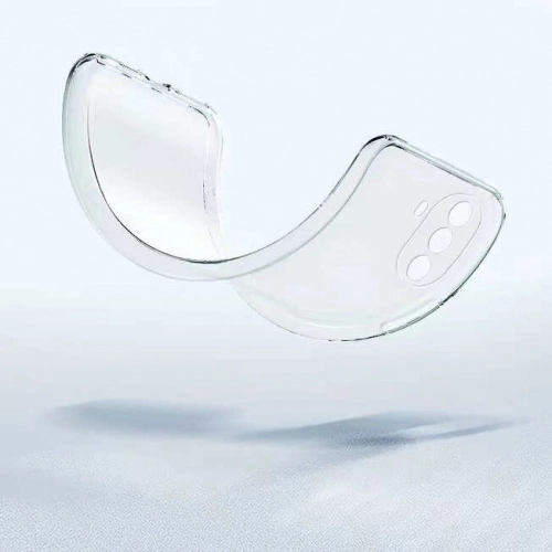 Huawei Nova Y70 Kılıf Kamera Korumalı Esnek Silikon Kapak - Şeffaf