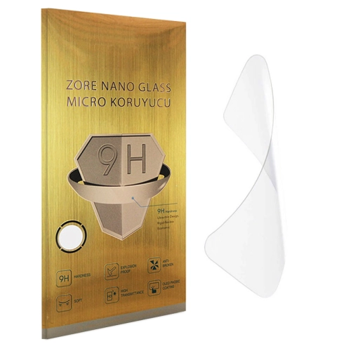 Huawei P Smart 2019 Ekran Koruyucu Gold Nano Esnek Film Kırılmaz - Şeffaf