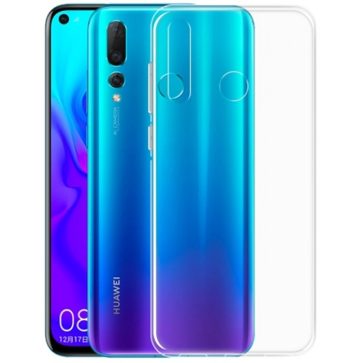 Huawei P Smart 2019 Kılıf Kamera Korumalı Esnek Silikon Kapak - Şeffaf