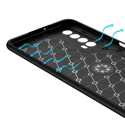 Huawei P Smart 2021 Kılıf Renkli Silikon Yüzüklü Standlı Auto Focus Ravel Kapak - Siyah