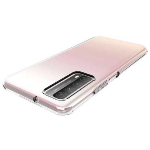 Huawei P Smart 2021 Kılıf Kamera Korumalı Esnek Silikon Kapak - Şeffaf