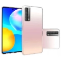 Huawei P Smart 2021 Kılıf Kamera Korumalı Esnek Silikon Kapak - Şeffaf