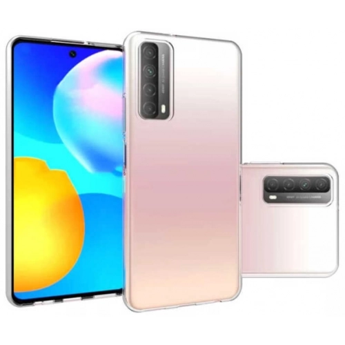 Huawei P Smart 2021 Kılıf Kamera Korumalı Esnek Silikon Kapak - Şeffaf