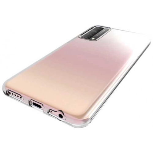 Huawei P Smart 2021 Kılıf Kamera Korumalı Esnek Silikon Kapak - Şeffaf