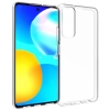Huawei P Smart 2021 Kılıf Kamera Korumalı Esnek Silikon Kapak - Şeffaf