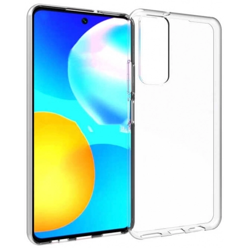 Huawei P Smart 2021 Kılıf Kamera Korumalı Esnek Silikon Kapak - Şeffaf