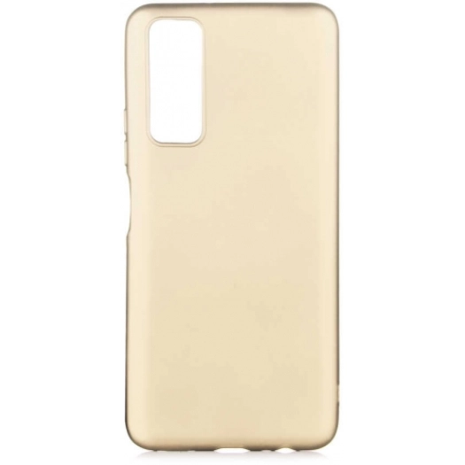 Huawei P Smart 2021 Kılıf İnce Soft Mat Renkli Esnek Silikon Kapak - Gold